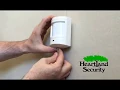 Changing batteries in a wireless motion detector