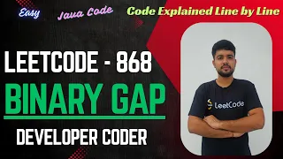Binary Gap LeetCode 868 Java Code Developer Coder