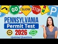Pennsylvania PennDOT Permit Practice Test 2026 PA Learners Permit Knowledge Test Study 2