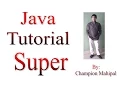 Learn Java Tutorial 18 super keyword with example