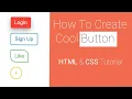 Create Awesome Button With HTML CSS