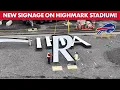 New Highmark Signage is Going up on the Stadium Buffalo Bills