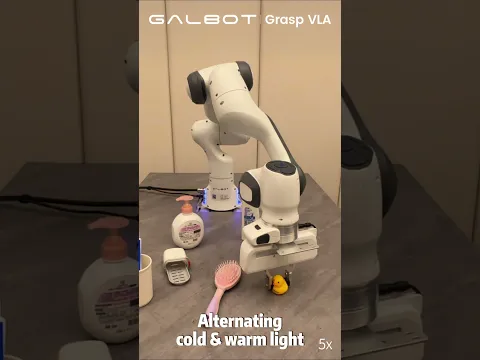 Unseen items in extreme lighting? Galbot’s GraspVLA tackles all-zero shot! #robotics#technology#tech
