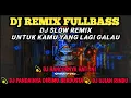 Download Lagu DJ REMIX FULLBASS || DJ SLOW UNTUK KAMU YANG LAGI GALAU