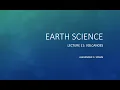 Earth Science Lecture 11 - Volcanoes