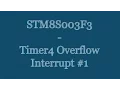 STM8S003F3 8-Bit Microcontroller Tutorial - Timer Overflow Interrupt Setup Timer4 IAR LED Flash