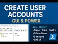 How to Create User Accounts in Windows Server 2025 ADUC PowerShell Step-by-Step