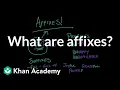 What are affixes Reading Khan Academy
