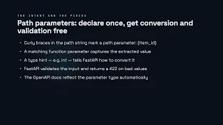Path Parameters - FastAPI for Developers