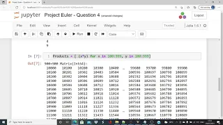 Julia Tutorials - Project Euler Question 4