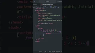 Triangle Alphabet Pattern Using JavaScript
