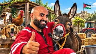 قررت اصير عامل مزرعة ٢٤ ساعه في جبال الأردن