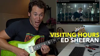 guitar teacher reacts ed sheeran visiting hours official performance video