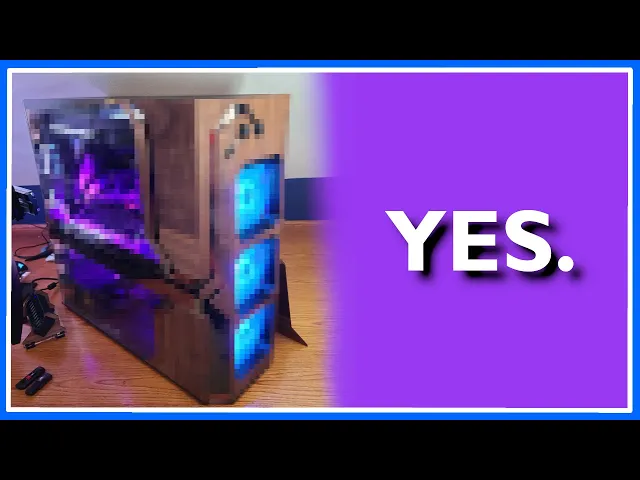 When Geeks Craft a Wooden PC Case - GLOWFORGE