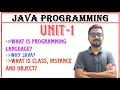 Java Programming in Telugu Class Object and Instance JNTU R-16 R-18 R-22