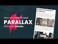 Simple Parallax Effects for Website How to make Parallax Website using simpleparallax js