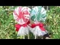 How to Make Giant Lollipops with Paper Plates