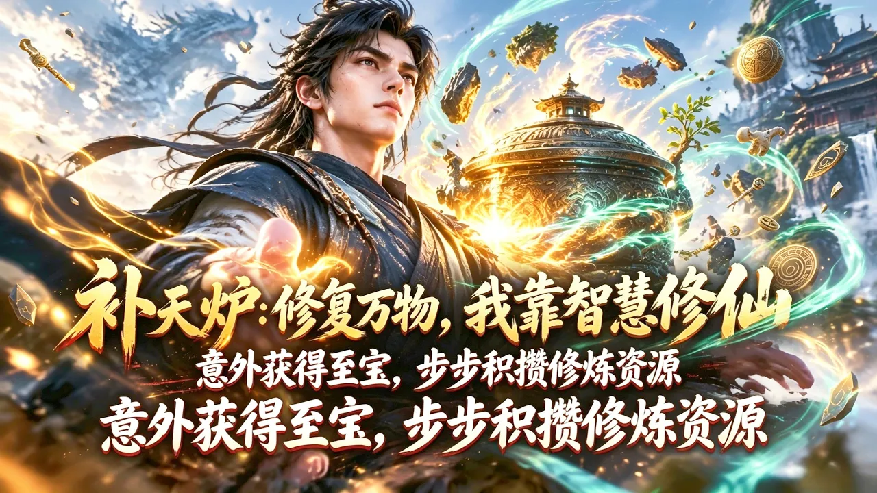 一口气看完丨意外获得至宝补天炉,神炉能够修复世间万物,依靠智慧慢慢积攒修炼资源