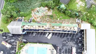 Roof torn off Cape hotel just miles away from tornado touc own