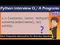Find the Output of the Python Program in Tamil Python Interview Q A in Tamil