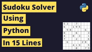 Sudoku Solver Using Python 15 Lines of Code dokusan