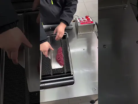 Industrial Diagonal Meat Slicer – From Whole Block to Perfect Strips in Seconds #meatslicer