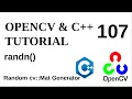 OPENCV C TUTORIALS - 107 randn Random Image Generator