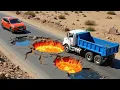 Lagu Cars vs Dealy LAVA Deep Pit - BeamNG.drive Fails \u0026 Crashes 2025!