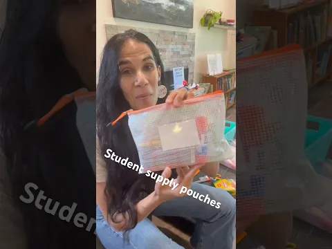 Supply Pouches for students #3rdgradeteacher #teacher #teacherresources #teachers #teacherlife