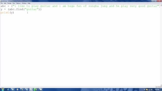 Python tutorial in Hindi 09 Finding string in string Find operator part 2