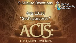 Download Devotionals on the Book of Acts #31 (Acts 13:36) \ MP3