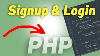 Simple signup and login system with PHP and Mysql database Full Tutorial How to source code