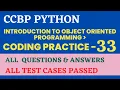 Coding Practice - 33 OOPs Python CCBP 4 0