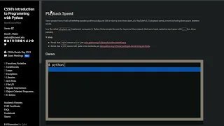 PROBLEM SET 0 - Playback Speed SOLUTION CS50P