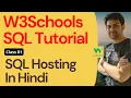W3Schools SQL Tutorial Class 81 W3Schools SQL Hosting By Sandeep Dalal CSE SQL In Hindi