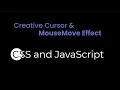 How to Create Custom Cursor and Hover Effect Mouse Cursor Effect csPoint web designing tutorials