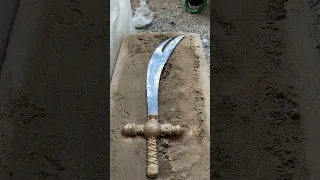 سيف ذوالفقار سيف علي بن أبي طالب صهرالمعادن والتشكيل على الرمل Sand Art Ert Sarts Cake 