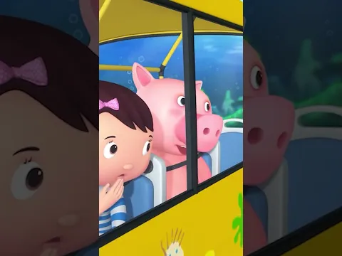 Underwater Bus Adventure! 🚌🐟 #short #LBB #nurseryrhymes