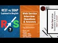 Web Service Interview Questions Answers REST API SOAP Web Service Interview Questions