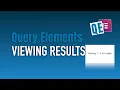 Viewing Results widget - Query Elements