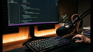 ASMR Programming - Coding Ping Pong Game in Python No Commentary Mechanical Keyboard Sounds