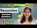 Recursion Made Easy Interview Questions Ultimate Python Course 2025 L13