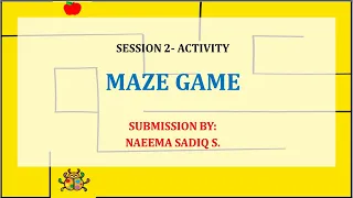 Section 2 Activity - Maze Game using Python in Pictoblox
