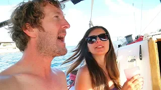 Life at Anchor – Small Boat vs Mega Yacht [Ep. 9] ⛵ Sailing Britaly ⛵