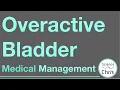 Overactive Bladder Medical Mangement Breakdown for Resident Doctors