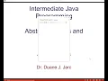 Intermediate Java Programming - Abstract Classes and Interfaces Part 1
