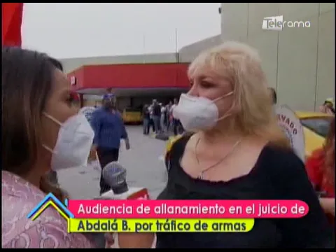 Audiencia de allanamiento en el juicio de Abdalá B. por tráfico de armas