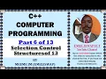 Selection Control Structure in C Computer Programming