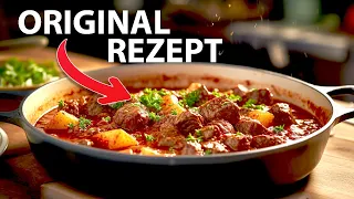 Dieses Rezept ergibt ein klassisches Rindsgulasch für 4-5 Personen, - ein Gulasch wie man es bei uns. 