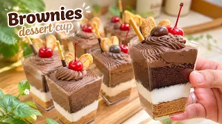 DENGAN METODE KUKUS AJA BISA BIKIN BROWNIES DESSERT BOX SECANTIK INI 100% Anti Gagal !!!